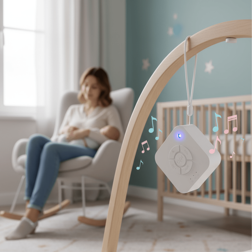 LullMate Reis Baby Geluidsmachine Met Oplaadbare USB Voor Slaap Onderweg