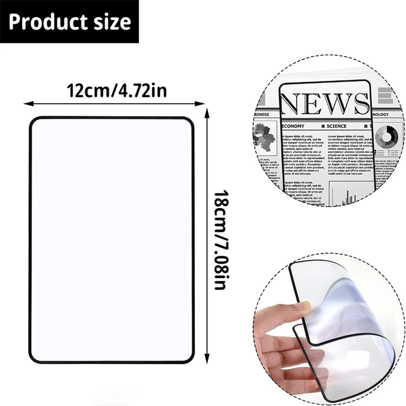 ClearView Ultra-Thin A5 Reading Magnifier For Readers Seeking Relaxed Reading