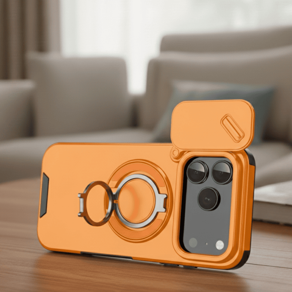 NovaGuard Alledaagse Bescherming Schokbestendige Hoes Voor iPhone 17 Met Magnetische Ringhouder