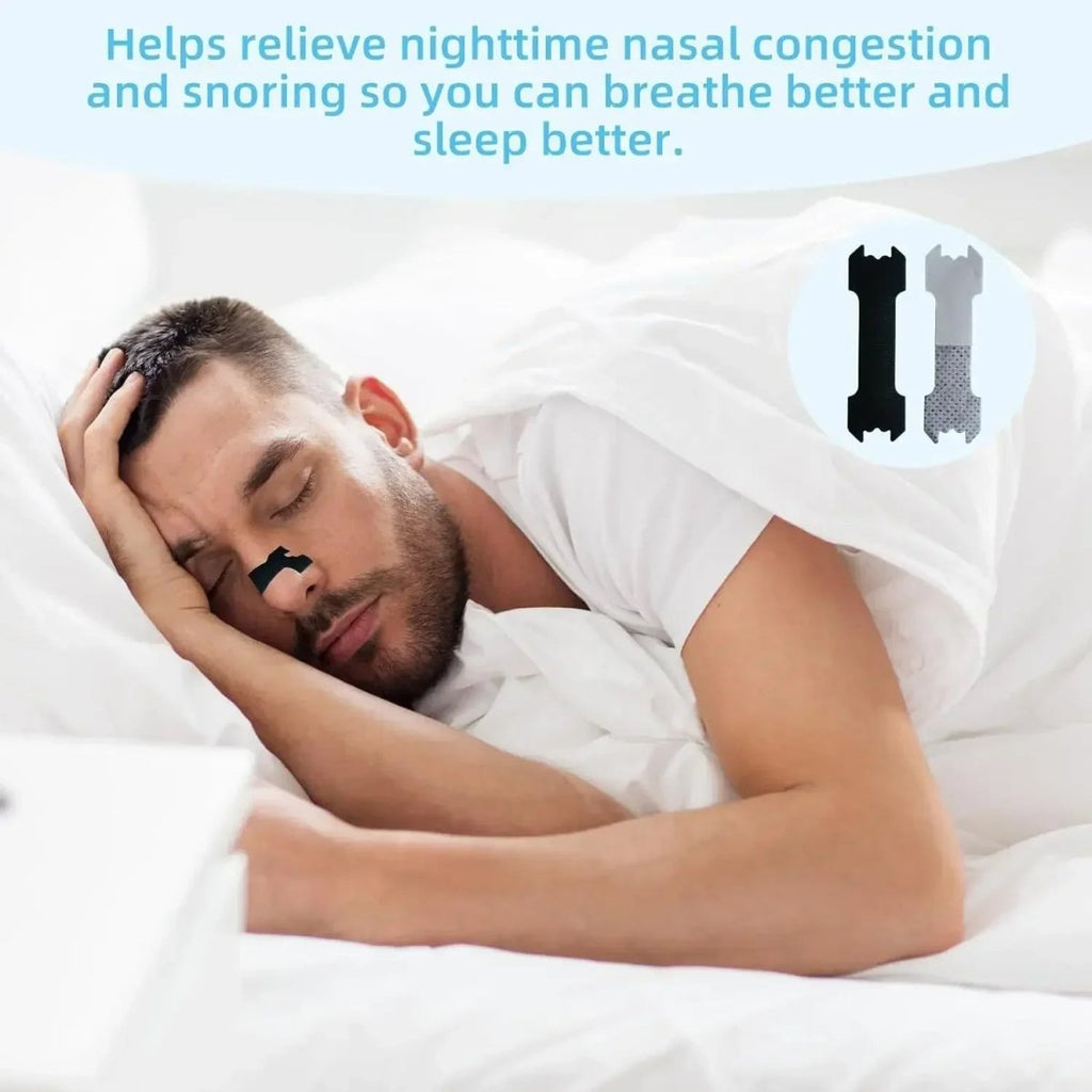 NasoEase Nasal Strips for Clear Breathing and Snoring Relief