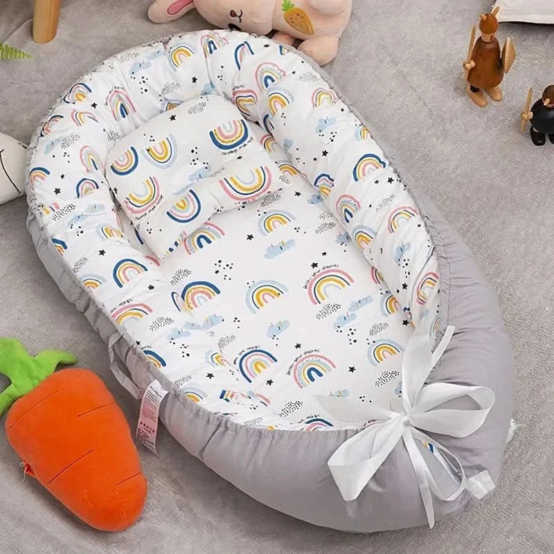 NimbleNest Foldable Baby Crib With Breathable Mesh Sides For Safe Sleep On The Go