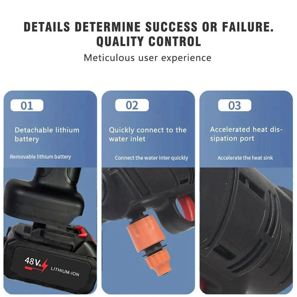 AeroPulse 30000 Draadloze Hogedrukreiniger voor Autoverzorging Moeiteloze Reiniging