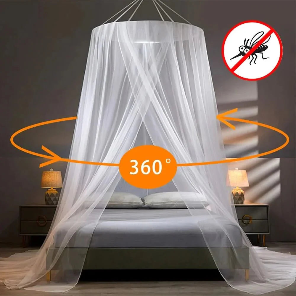 Foldable Bed Mosquito Net For Bedroom Or Camping, Ideal For Double Bed