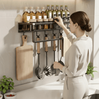 AeroShelf Wall Shelf Space Saving Organizer For Busy Kitchens