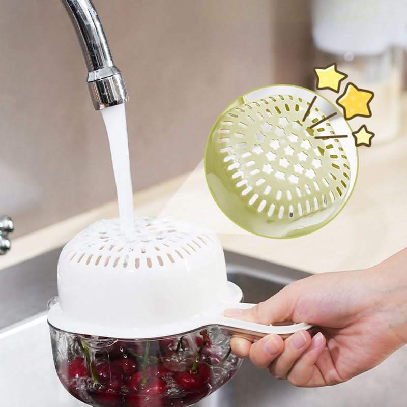 PureFlow Tweelaags Afdruipmand voor Schone, Druipvrije Keuken voor Drukke Thuiskoks